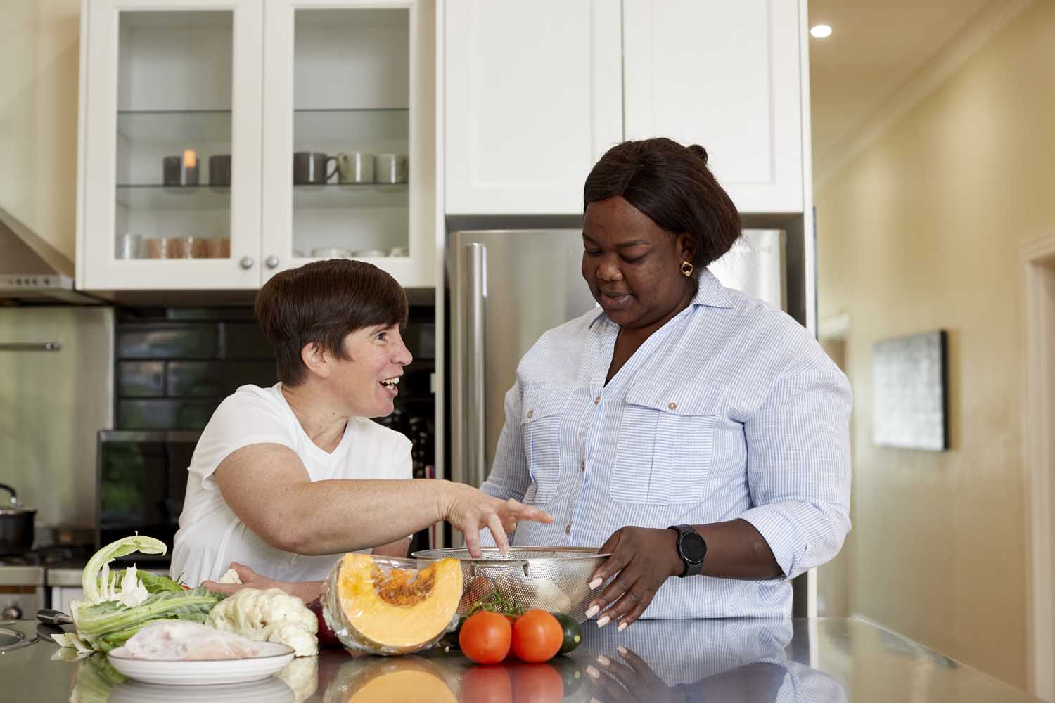 Client with carer